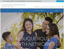 Tablet Screenshot of albuquerquebirthnetwork.org